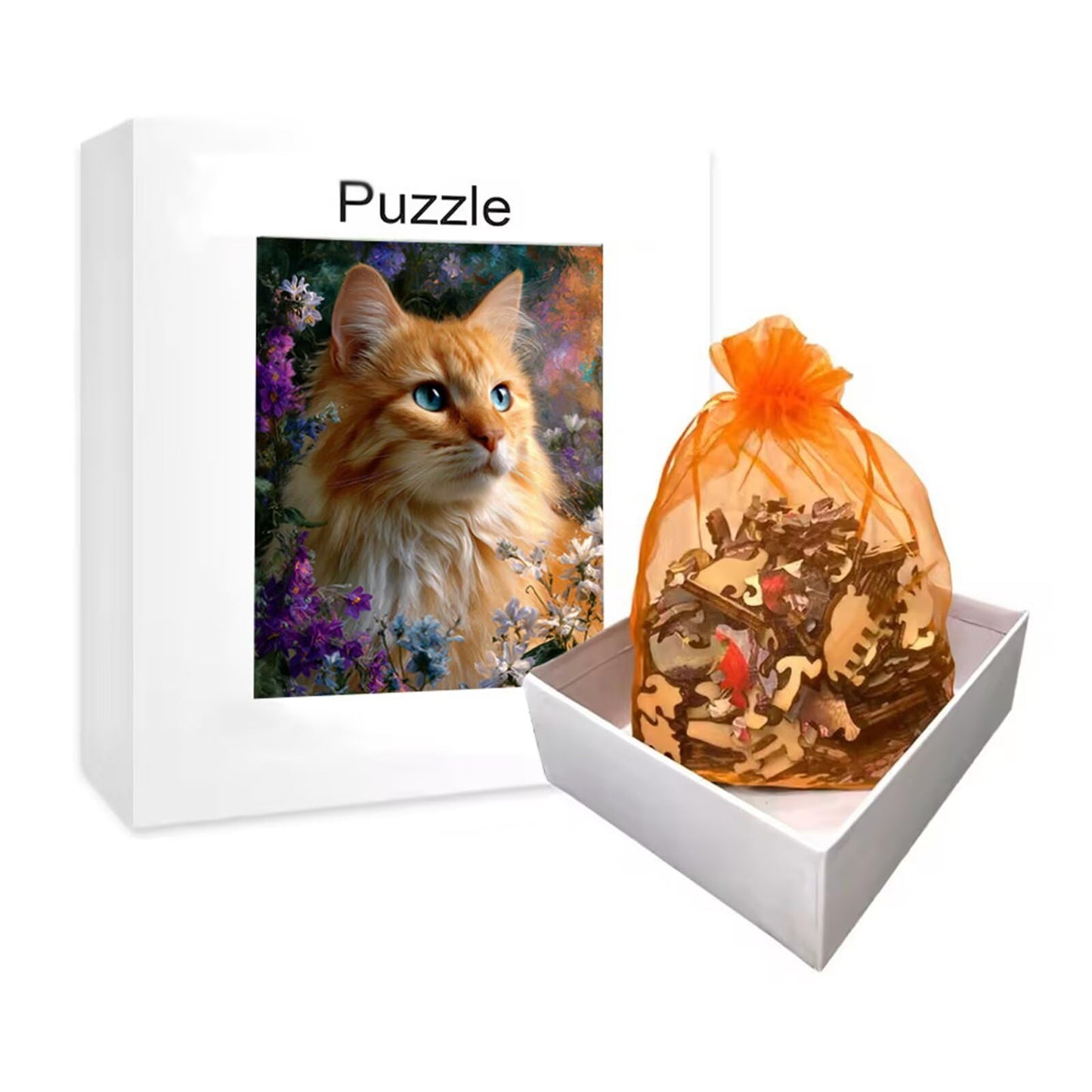 Puzzle 1000 Teile Katzen Landschaft – Klassisches Jigsaw Puzzle für Erwachsene, Farbenfrohes Familienspiel & Home Deko