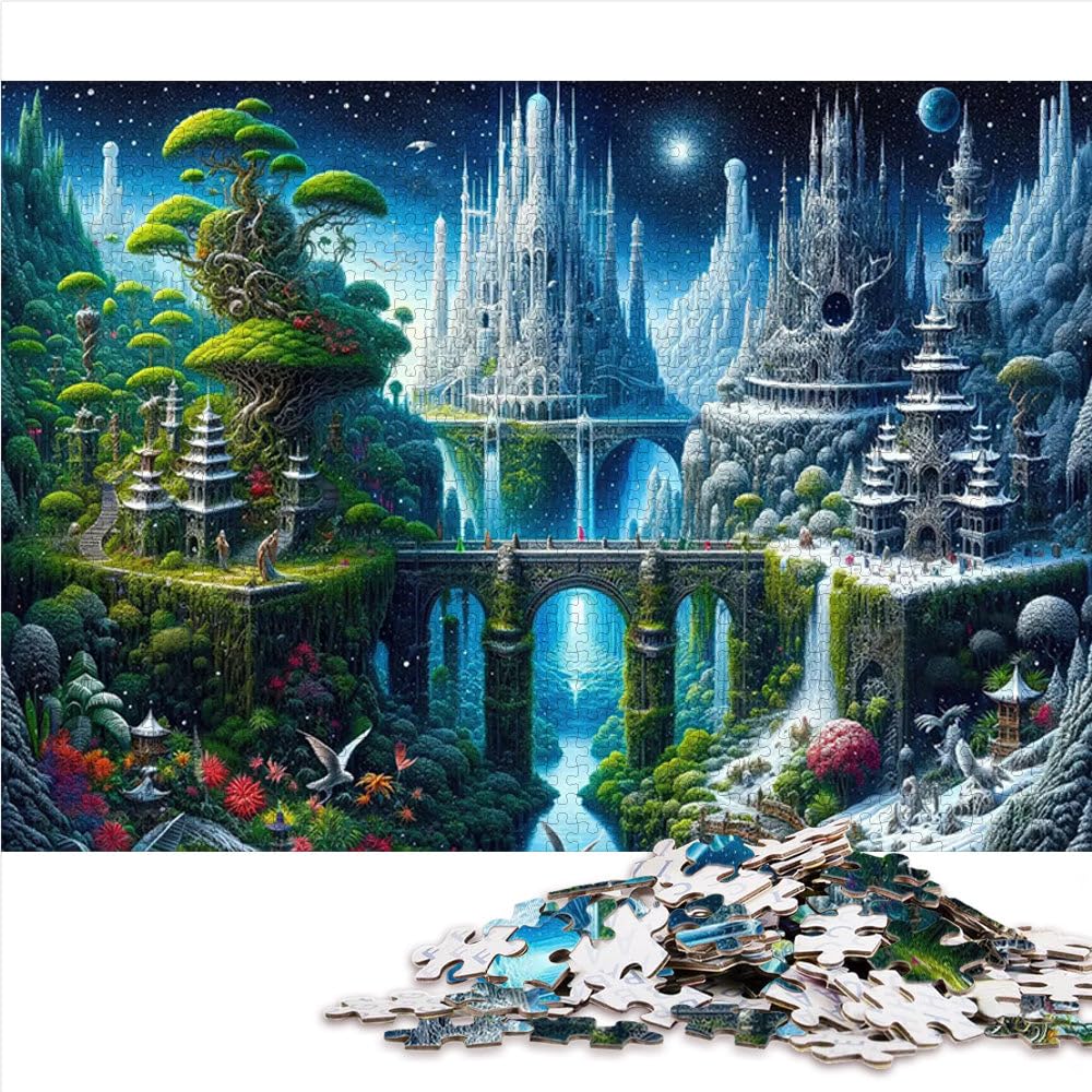 Puzzle 2000 Teile Erwachsene – Verzauberte Welt Landschaft, Großformat 70x100 cm, Anspruchsvolles Jigsaw Puzzle Geschenk ab 14 Jahren
