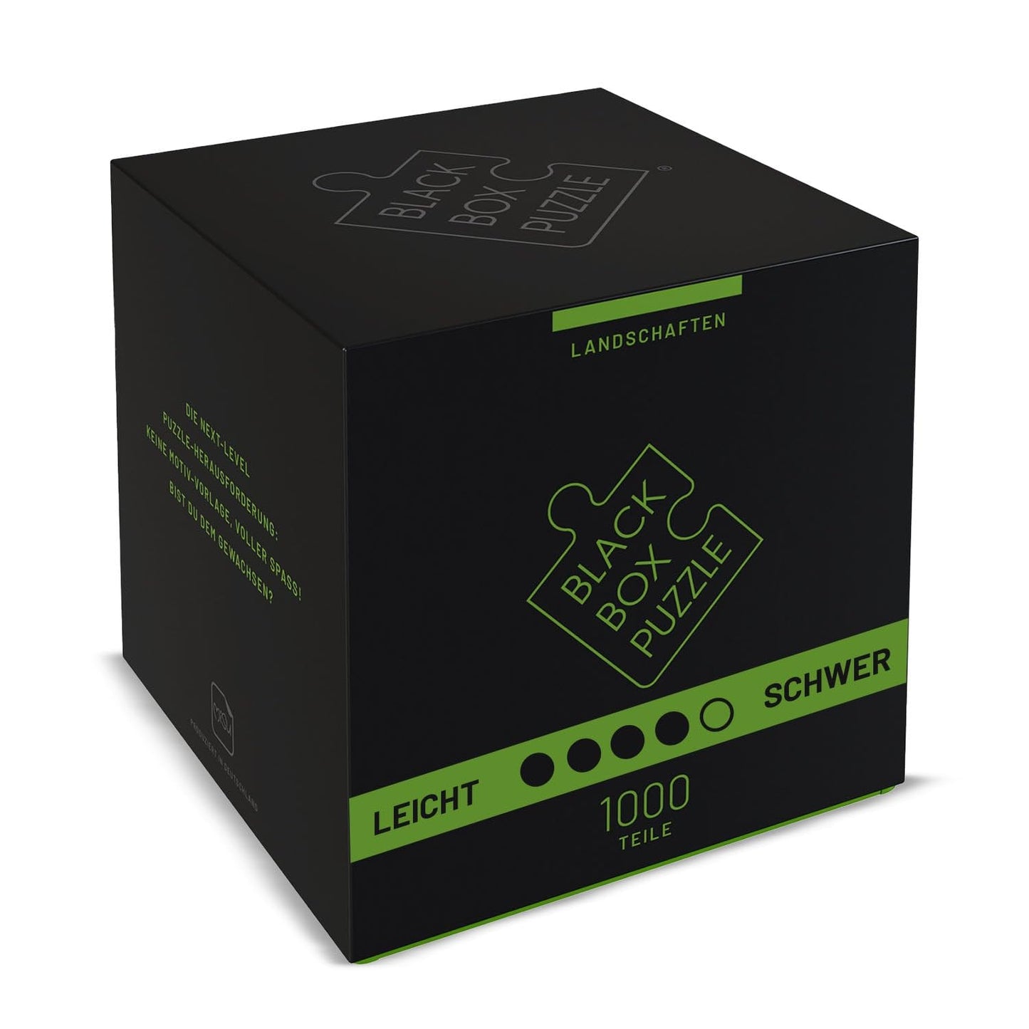 Black Box Puzzle 1000 Teile – Unmögliches Puzzle ohne Vorlage, Überraschungsmotiv, Schweres Denkspiel ab 14 Jahren