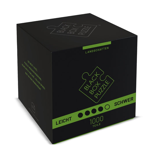 Black Box Puzzle 1000 Teile – Unmögliches Puzzle ohne Vorlage, Überraschungsmotiv, Schweres Denkspiel ab 14 Jahren