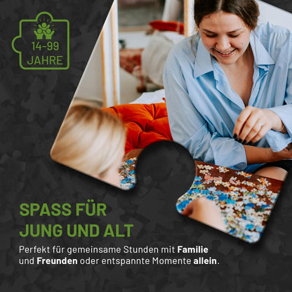 Black Box Puzzle 1000 Teile – Unmögliches Puzzle ohne Vorlage, Überraschungsmotiv, Schweres Denkspiel ab 14 Jahren