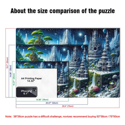 Puzzle 2000 Teile Erwachsene – Verzauberte Welt Landschaft, Großformat 70x100 cm, Anspruchsvolles Jigsaw Puzzle Geschenk ab 14 Jahren