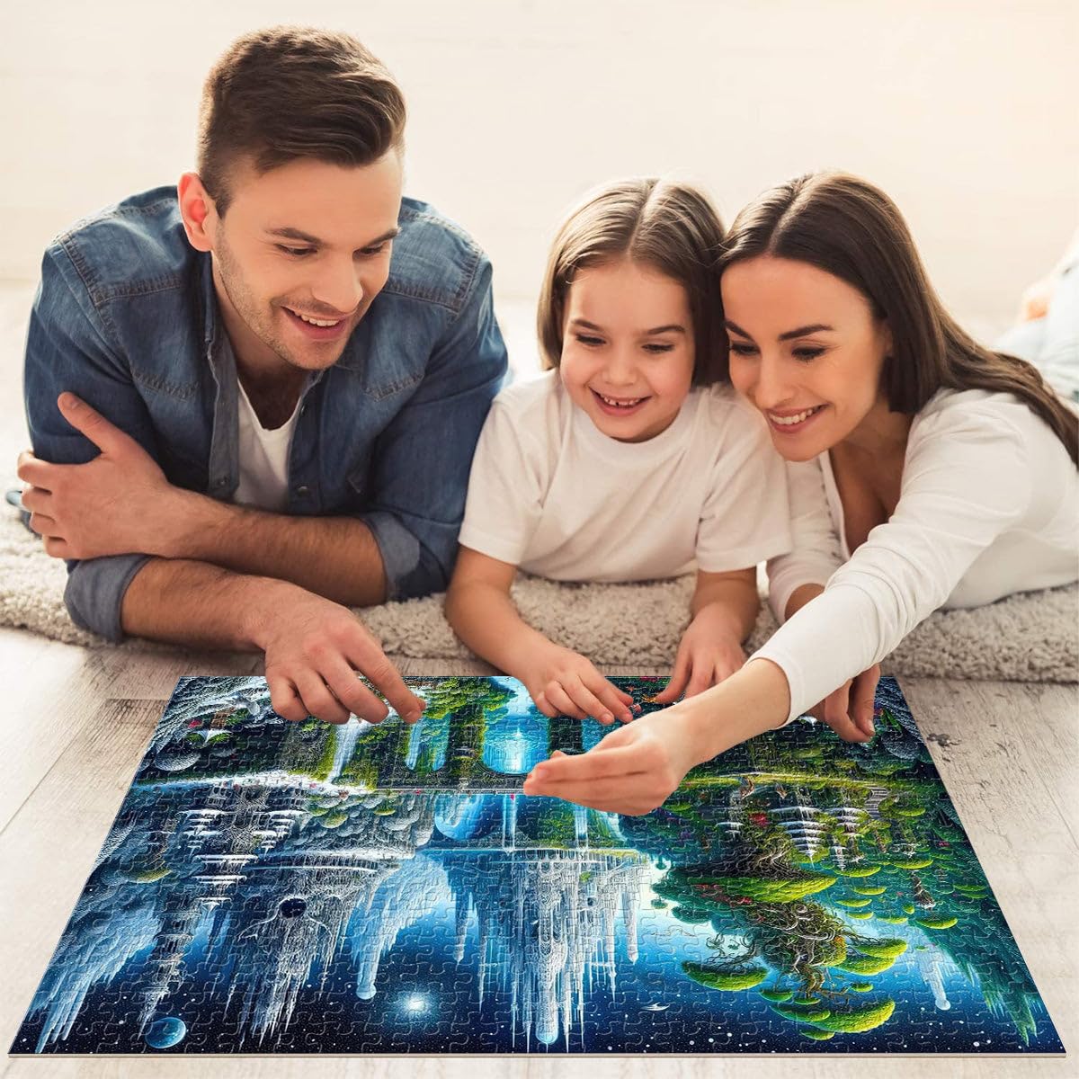 Puzzle 2000 Teile Erwachsene – Verzauberte Welt Landschaft, Großformat 70x100 cm, Anspruchsvolles Jigsaw Puzzle Geschenk ab 14 Jahren