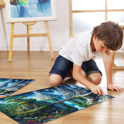 Puzzle 2000 Teile Erwachsene – Verzauberte Welt Landschaft, Großformat 70x100 cm, Anspruchsvolles Jigsaw Puzzle Geschenk ab 14 Jahren