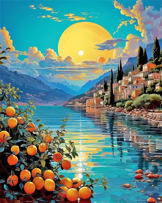 Puzzle 1000 Teile Landschaft Stadt Meer – Herausforderndes Jigsaw Puzzle für Erwachsene & Familie, Geschenkidee