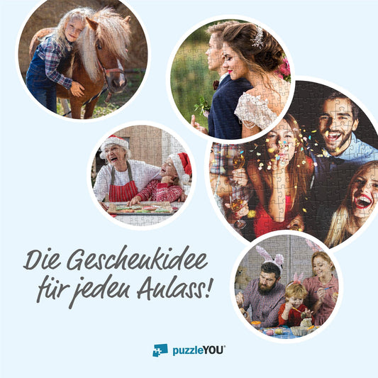 Fotopuzzle 2000 Teile selbst gestalten – Individuelles Puzzle mit eigenem Bild, personalisiert bedruckt, Geschenkidee