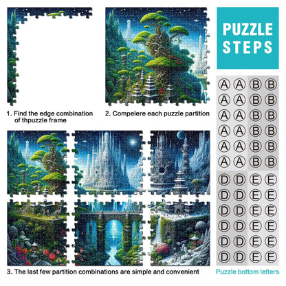 Puzzle 2000 Teile Erwachsene – Verzauberte Welt Landschaft, Großformat 70x100 cm, Anspruchsvolles Jigsaw Puzzle Geschenk ab 14 Jahren