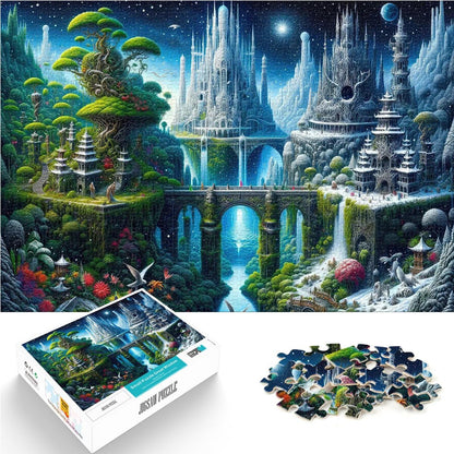 Puzzle 2000 Teile Erwachsene – Verzauberte Welt Landschaft, Großformat 70x100 cm, Anspruchsvolles Jigsaw Puzzle Geschenk ab 14 Jahren