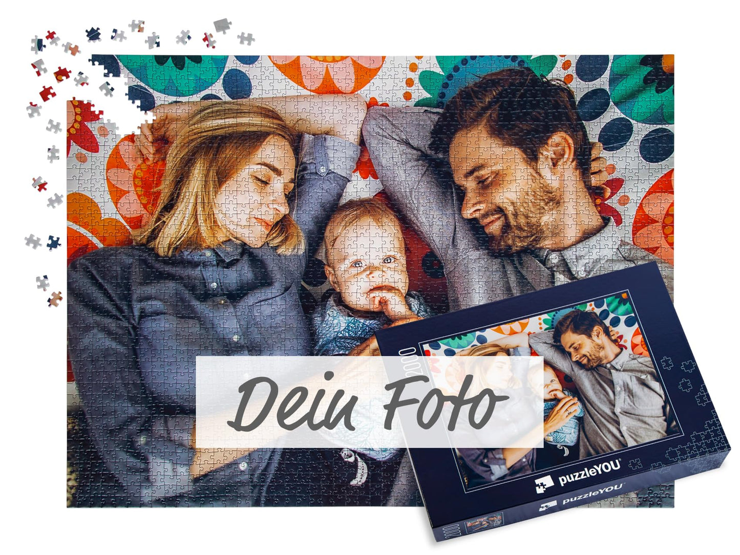 Fotopuzzle 2000 Teile selbst gestalten – Individuelles Puzzle mit eigenem Bild, personalisiert bedruckt, Geschenkidee